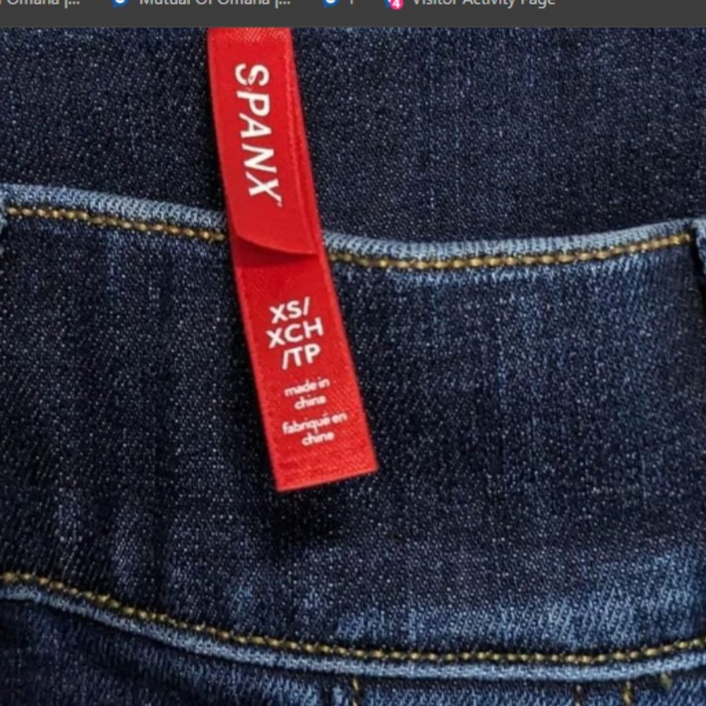 Spanx flare jeans. Size XS. - Picture 2 of 4